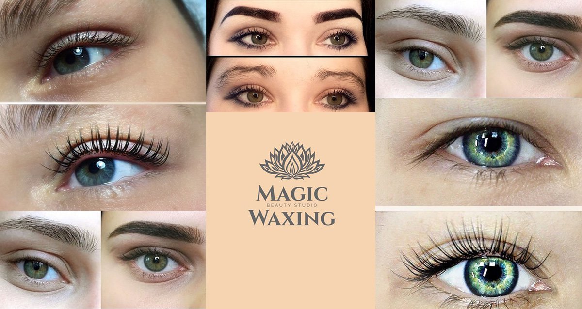 -90% на брови и ресницы в студии Magic Waxing